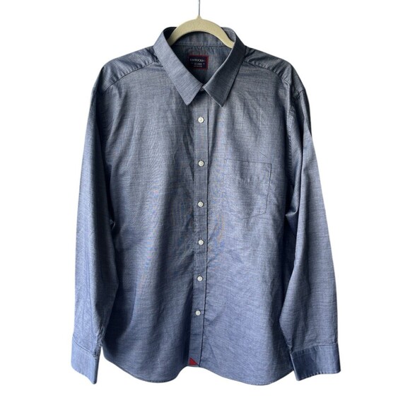 UNTUCKit Wrinkle Free Pio Cesare Shirt Mens Size XXL Blue Cotton‎ Essential - Picture 1 of 12